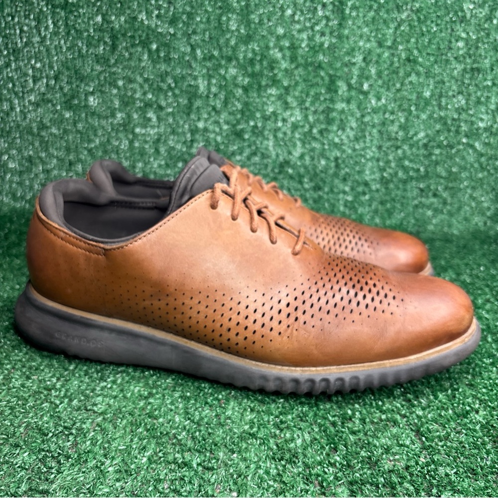 COLE HAAN Zerogrand 2.0 Laser Wingtip Comfort Leather Shoes C25351 Men's Size 10